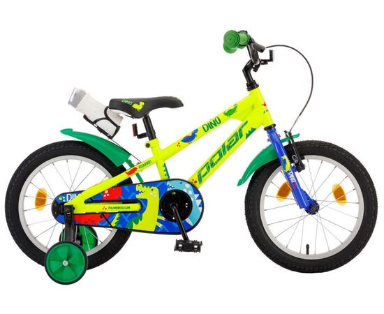 Детский велосипед Polar Junior 16 Boy (дино), Цвет: салатовый