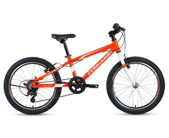 Детский велосипед Forward RISE 20 2.0 (оранжевый/белый), Цвет: оранжевый, Размер рамы: 10,5"