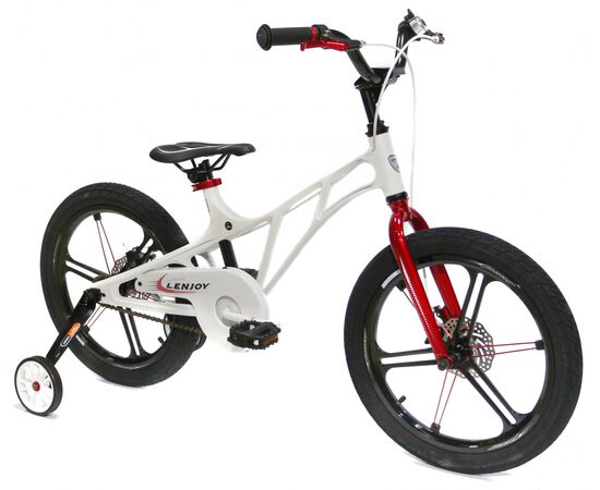 Детский велосипед Lenjoy Pilot 18 (белый), Цвет: жёлтый, изображение 2
