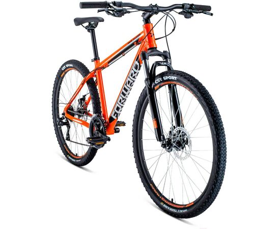 Велосипед Forward APACHE 27,5 2.0 disc (оранжевый/черный), Цвет: оранжевый, Размер рамы: 21", изображение 2