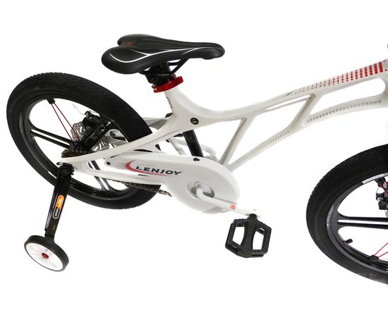Детский велосипед Lenjoy Pilot 18 (белый), Цвет: жёлтый, изображение 3