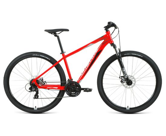 Велосипед Forward APACHE 29 2.2 S disc (красный/серебристый), Цвет: Красный, Размер рамы: 19"