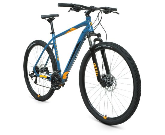 Велосипед Forward APACHE 29 3.2 disc (бирюзовый/оранжевый), изображение 2