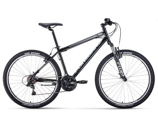 Велосипед Forward SPORTING 27,5 1.0 (черный/серебристый), Цвет: Черный, Размер рамы: 15"
