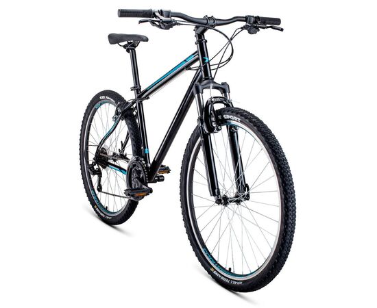 Велосипед Forward SPORTING 27,5 1.0 (черный/бирюзовый), Цвет: бирюзовый, Размер рамы: 15", изображение 2