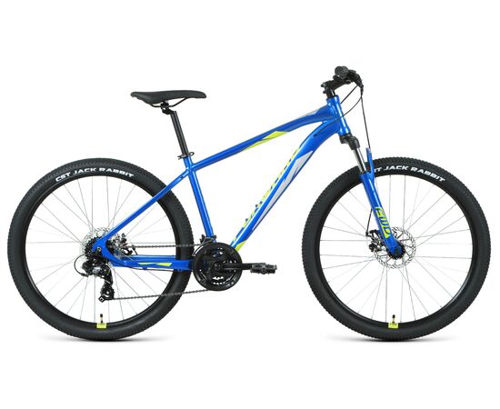 Велосипед Forward APACHE 27,5 2.2 S disc (синий/зеленый), Цвет: синий, Размер рамы: 21"