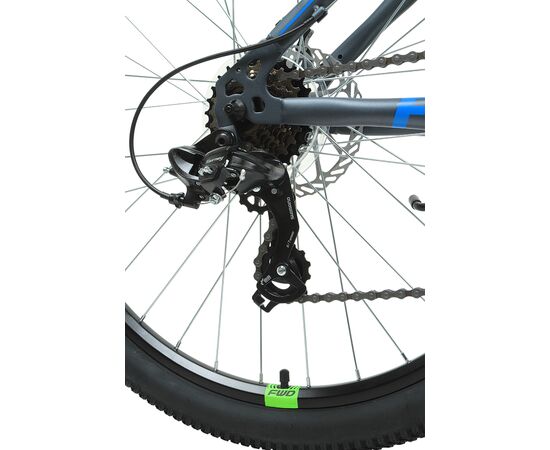 Велосипед Forward FLASH 26 2.2 S disc (серый матовый/ярко-зеленый), Цвет: серый, Размер рамы: 19", изображение 4