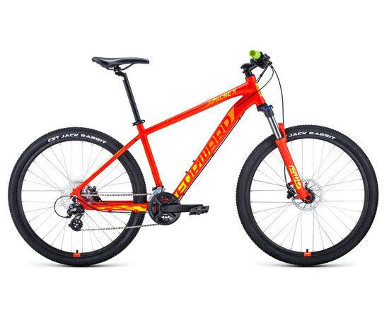 Велосипед Forward APACHE 27,5 X (красный матовый/желтый), Цвет: красный, Размер рамы: 17"