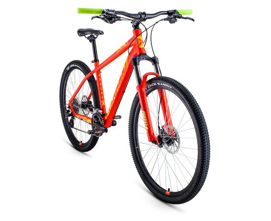 Велосипед Forward APACHE 27,5 X (красный матовый/желтый), Цвет: красный, Размер рамы: 17", изображение 2