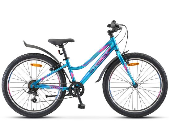 Подростковый велосипед Stels Navigator 420 V 24" (морская волна), Цвет: Голубой, Размер рамы: 12"