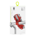 Держатель для смартфона универсальный 4"-6.5" на руль BONE BIKE TIE 2 07-180011 (красный), Цвет: красный, изображение 10