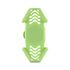 Держатель для смартфона универсальный 4"-6.7" на вынос BONE BIKE TIE PRO 2 07-180024 (люминесцентный зеленый), Цвет: зелёный