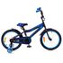 Детский двухколёсный велосипед Favorit BIKER 18" (чёрный/синий), Цвет: синий