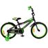 Детский двухколёсный велосипед Favorit BIKER 18" (чёрный/зелёный), Цвет: зелёный