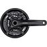 Система шатунов Shimano Altus MT210, 170 мм, 3x9 ск., квадрат, 40/30/22T с защитой (чёрный)