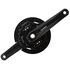 Система шатунов Shimano Altus MT210, 170 мм, 3x9 ск., квадрат, 40/30/22T с защитой (чёрный), изображение 3