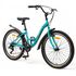Велосипед Delta Butterfly 24 (лазурный), Цвет: бирюзовый, Размер рамы: 14", изображение 2
