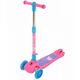Самокат 3-х колесный Ridex Wave 120/90 мм (розовый/голубой), Цвет: розовый