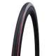 Велосипедная покрышка Schwalbe LUGANO II 700x25C (25-622), K-Guard, 50TPI, Red Stripes, Цвет: красный, Ширина: 1.00" (25 мм)