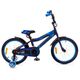 Детский двухколёсный велосипед Favorit BIKER 18" (чёрный/синий), Цвет: синий