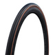 Покрышка велосипедная Schwalbe ONE 700x32C, RaceGuard (складная, черно-коричневая)